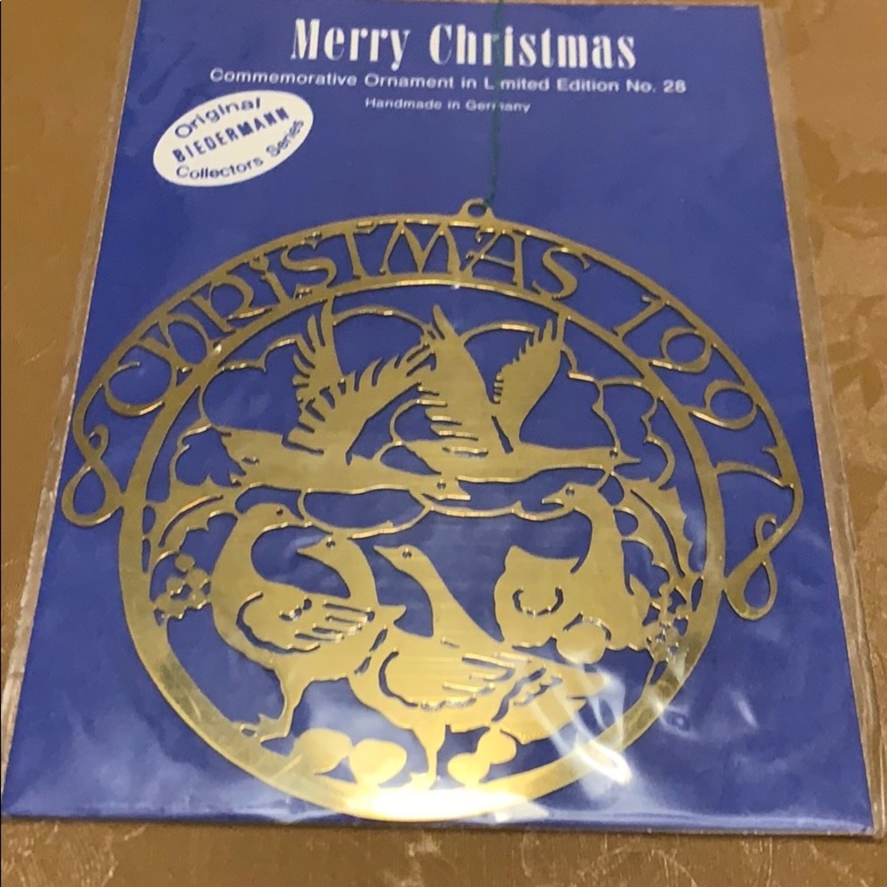 Vintage Biedermann vintage brass Christmas 1997